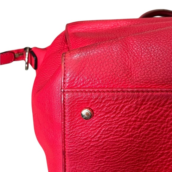 Kate Spade Baxter street Marian satchel in vibrant red leather - Picture 16 of 16